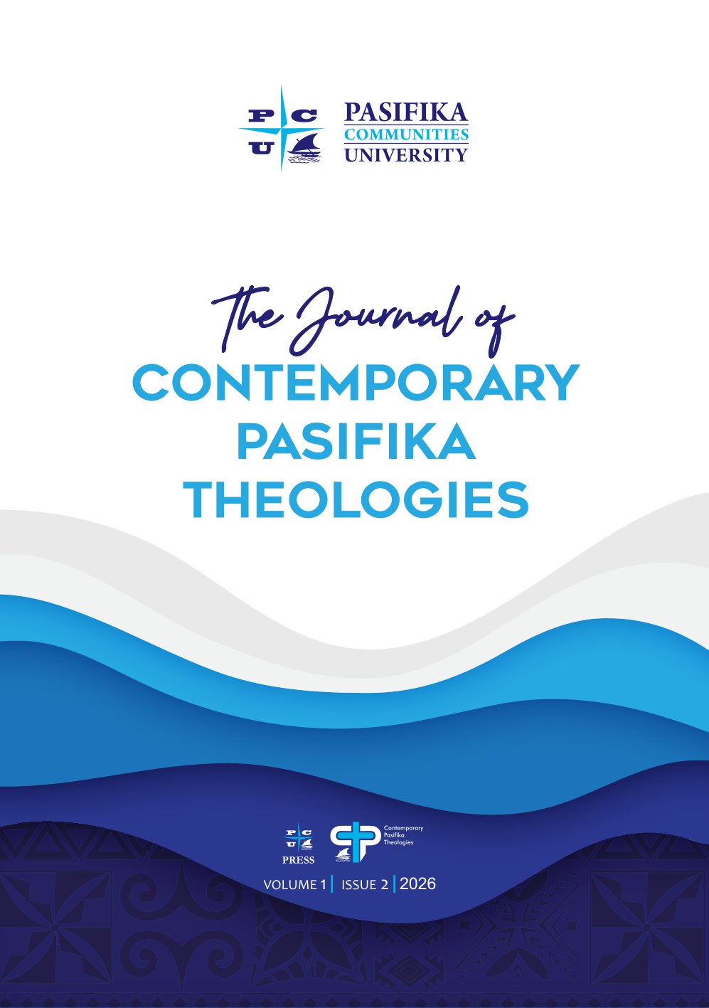 Cover Page of The Journal of Contemporary Pasifika Theologies wave art